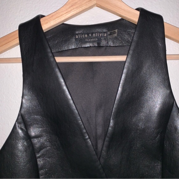 Alice and Olivia Leather Vest - Picture 7 of 16